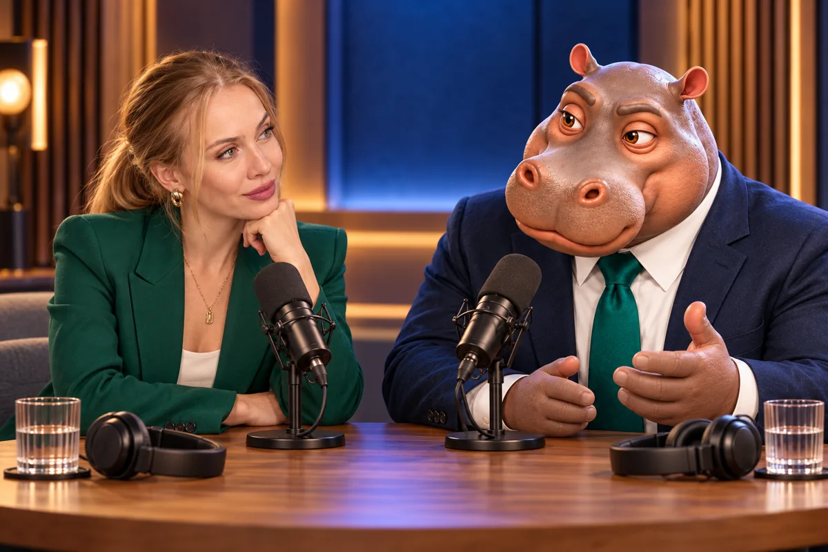 Софья и HIPPO записывают разговор в студии